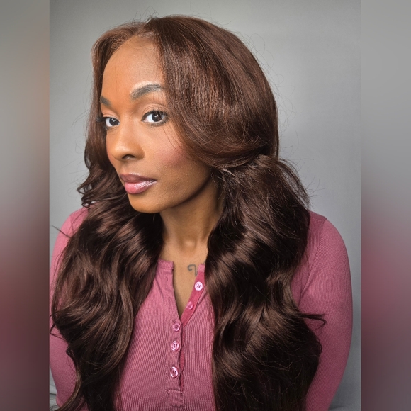 Auburn Human Hair Wig - Picture 4 of 4